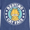 Girls' - Garfield - Resting Cat Face Fitted Short Sleeve Graphic T-Shirt - 2 of 4