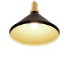 Yosemite Home Decor Noir Collection One Light Pendant, Black, 15.7 x 15.7 x 13.5 - 4 of 4