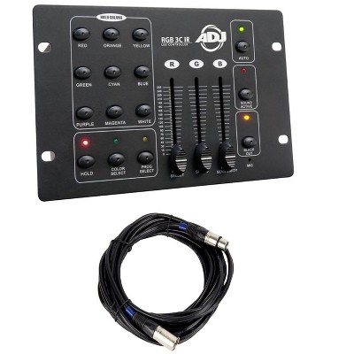 American DJ 3-Channel RGB LED Effect DMX Light Controller and 25 Foot DMX Cable