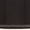Springcrest Massa Drum Lamp Shades Black Medium 13" Top x 14" Bottom x 10" High Washer with Replacement Harp and Finial Fitting - 2 of 4