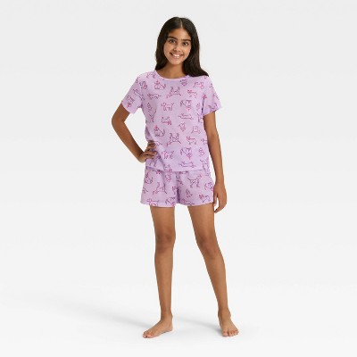 Girls' 2pc Short Sleeve Pajama Set - Cat & Jack™