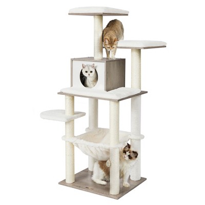 Feandrea Woodywonders Cat Tree, Cat Tower For Indoor Cats, 54.3-inch ...