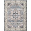 Acekool Vintage Floral Rug - Washable 6x9 Boho Carpet with Non-Slip Back - 3 of 4