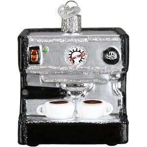 Old World Christmas Blown Glass Ornament for Christmas Tree, Espresso Machine - 1 of 4