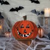 Northlight 13" LED Lighted Jack-O-Lantern Wooden Halloween Decoration - 2 of 4