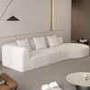 123'' Corduroy Extra Large Deep Modular Curved Sectional Sofas for Living Room, Sit or Lie Down, No Assembly Required - 2 of 4