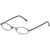 Calabria FlexPlus 84 Brown Designer Blue Light Blocking Glasses Ladies Oval 46mm - 2 of 4