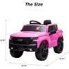 Licensed Chevrolet Silverado 12V Kids Ride On Truck with Parent Remote Control | 2.6 MPH Electric Car - 3 of 4