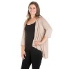 24seven Comfort Apparel Women's Plus Elbow Length Open Cardigan - 2 of 4