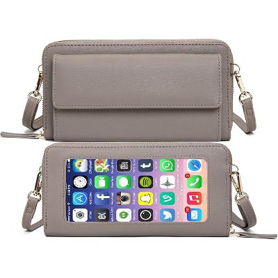 Small Crossbody Cell Phone Bag for Women, Mini Over Shoulder Handbag Purse with Credit Card Slots
