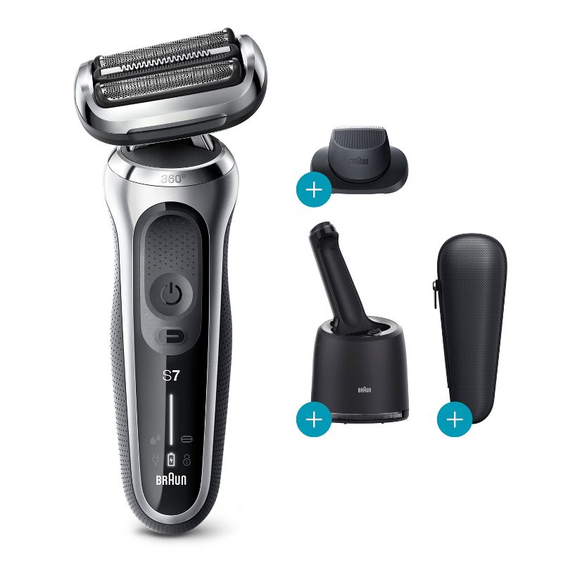 Braun Series 7-7071cc Men&#39;s Rechargeable Wet &#38; Dry Electric Foil Shaver System, 1 of 9