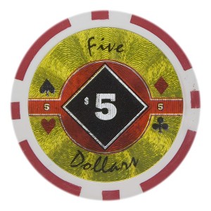 Slickblue Clay Composite Poker Chips 14-Gram 25-Pack, Laser Holo Design, Game Set, Black Diamond, $0.25-$1K - 1 of 3