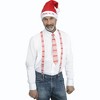 Northlight 3pc Red and White Reindeer Holly Day Christmas Suspender Kit - One Size Fits Most - 4 of 4