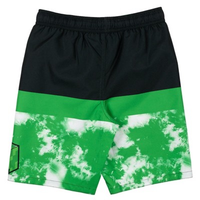 Minecraft Big Boys' Print Active Bottoms Black and Green 8 — фото 2
