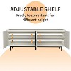 MUUEGM 70" Modern TV Stand with Storage| Television Media Console Table with Fluted Door and Adjustable Shelf - 3 of 4
