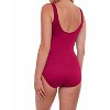 Women's Textured Full Coverage V-Neck Surplice One Piece Swimsuit - Gottex - 2 of 4