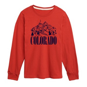 Boys' - Peanuts - Colorado Charlie Brown Long Sleeve Graphic T-Shirt - 1 of 4