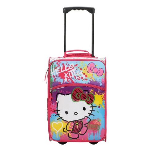 Pink Hello Kitty Ride-on Summer Time Kids 14.5 Luggage