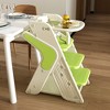 ORRD Adjustable Multi-Functional Toddler Dining Chair w/ 5-Point Belt & Removable Tray – High Chair & Learning Tower（Charcoal） - 4 of 4