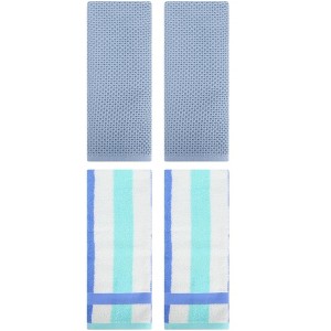 REGALWOVEN 4 Pcs Bathroom Hotel and Spa Waffle Cotton Hand Towels - 1 of 4