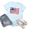 Simply Sage Market USA Flag Coquette Short Sleeve Tee - 3 of 4