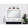 Elegant Lighting Etude 3 light brass and black Wall Sconce - 2 of 4