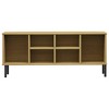 vidaXL Shoe Cabinet Shoe Cubby with 6 Compartments Shoe Rack Solid Pine Wood - Brown - 4 of 4