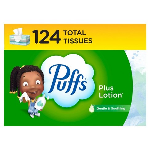 Puffs Plus Lotion Facial Tissue - 4pk/124ct : Target