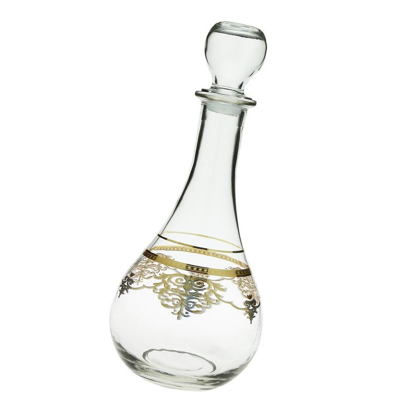 Classic Touch Decanter with Rich Gold Design, 3 of 4