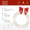 Best Choice Products 60in Pre-Lit Outdoor Christmas Wreath, LED Metal Holiday Décor w/ 206 Lights, Bow - 4 of 4