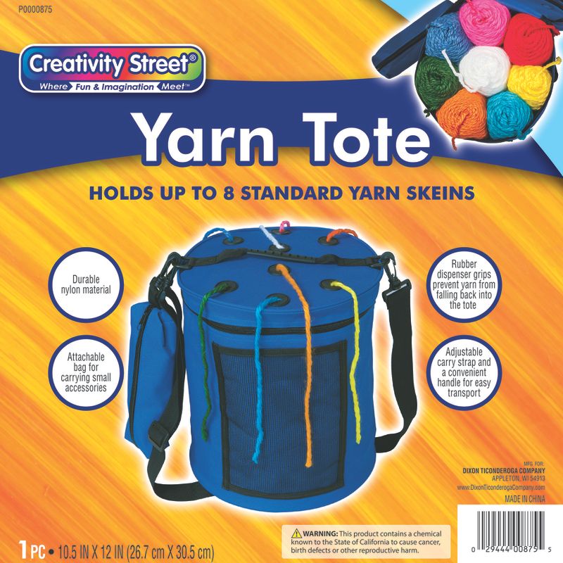 Creativity Street® Yarn Tote, Blue, 10-1/2"H x 12"W, 1 Tote, 2 of 4