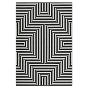 Washable Modern Stripped Lines Print Living Room Rugs, Soft Low Pile Abstract Bedroom Carpet, Stain Resistant Floor Cover for Dining Room Kitchen - 1 of 4