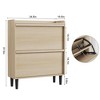Shoe Cabinet with 2/3/4 Flip Drawers, Wooden Shoe Organizer Cabinet with Adjustable Shelf, Shoe Storage for Entryway, Hidden Shoe Cabinet for Hallway - 2 of 4