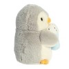 Aurora Small Pompom With Latte PomPom Penguin Festive Stuffed Animal Gray 8" - 3 of 4
