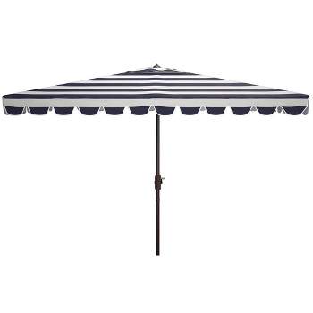 Vienna 6.5 X 10 Ft Rectangle Crank Patio Outdoor Umbrella  - Safavieh