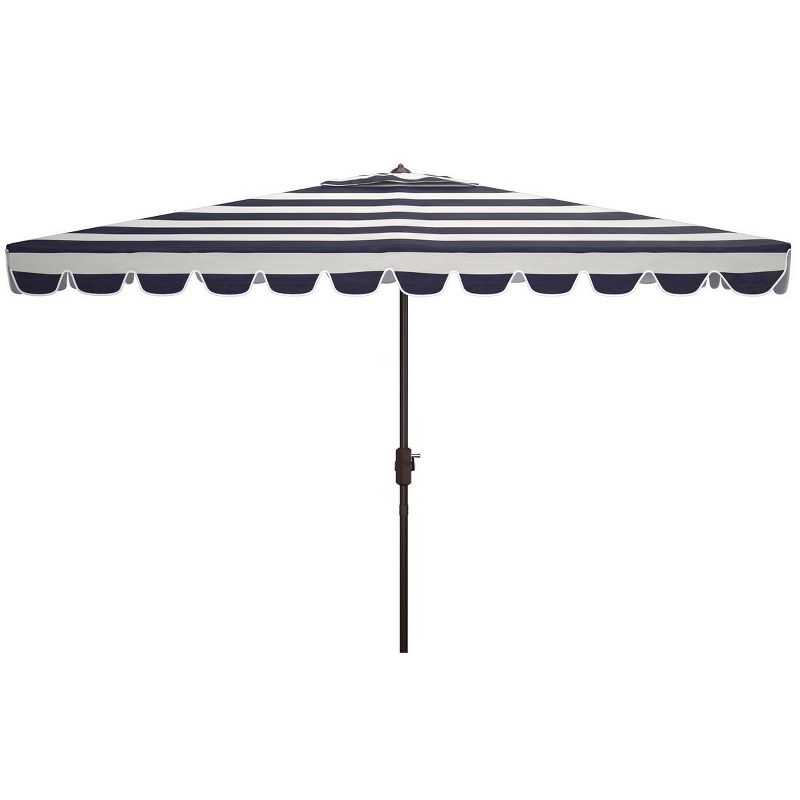 Vienna 6.5 X 10 Ft Rectangle Crank Patio Outdoor Umbrella  - Safavieh, 1 of 2