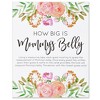 Sparkle and Bash Baby Shower How Big is Mommys Belly Game with 24 Cards, 3 Pink Measuring Tapes, 1 Sign, 28 Piece Set - 4 of 4