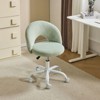 Karl Home |Duckling Yellow 21 inch W Small Office Chair Task Chair With Wheels - 2 of 4