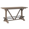 Anybear Brown Bar Height Trestle Table - 2 of 4