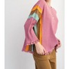 Women's Block Rib Knit Top With Lace Bottom Hem - Plus - Easel - 4 of 4