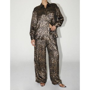 Women's Fierce And Fab Leopard Pants - Bailey Rose - 1 of 4