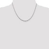 Black Bow Jewelry 2mm, Sterling Silver Twisted Solid Herringbone Chain Necklace - 2 of 4