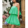EXLURA Womens 2025 Summer Romper Dress Spaghetti Strap Pleated Fashion Short Jumpsuit Outfits - 2 of 4