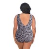 Women's Double V Plunge One Piece Swimsuit - Plus Size - Always for Me - 2 of 3