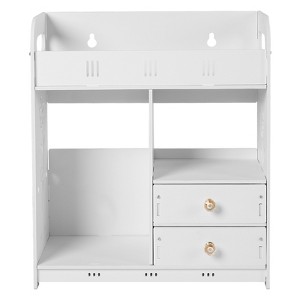 YIYIBYUS White Wall Cabinet Bathroom Cabinet, Wall Cabinets for Bathroom Storage Medicine Cabinet Bathroom Organizer - 1 of 4