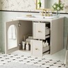 MOEPISY 24 inch Bathroom Vanity Set Wall Mounted for Small Space, Bathroom Cabinet with Ceramic Sink - 4 of 4