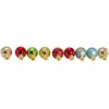 Kurt Adler Petite Treasure Glass Ball Ornament Set, Multicolor, 1" (9-Count) - 3 of 4