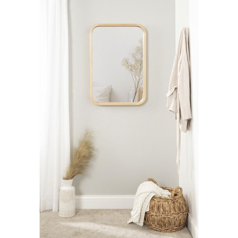 Kate and Laurel Hutton Wood Framed Radius Rectangle Mirror, 6 of 9