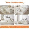 108" Chenille Modular Sectional Sofa,Upholstered L-Shape Sofa with 6 Pillows,Free Combination for Home Living Room-Baofuwish - 3 of 4