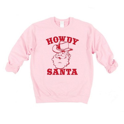 Simply Sage Market Women's Graphic Sweatshirt Howdy Santa Claus